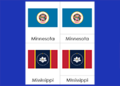 Flags of U.S. States and Territories (with new Mississippi flag)