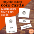 Coin Matching Cards - $1.50